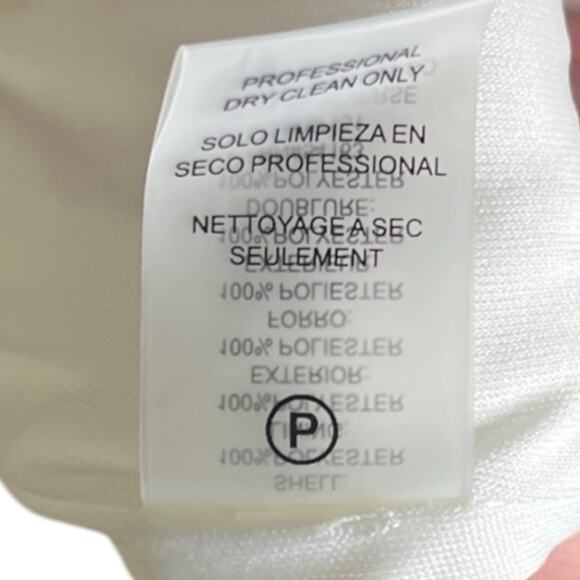 Calvin Klein Women’s Flowy Chiffon Feel Designer Sleeveless Top White Workwear M - Picture 8 of 8